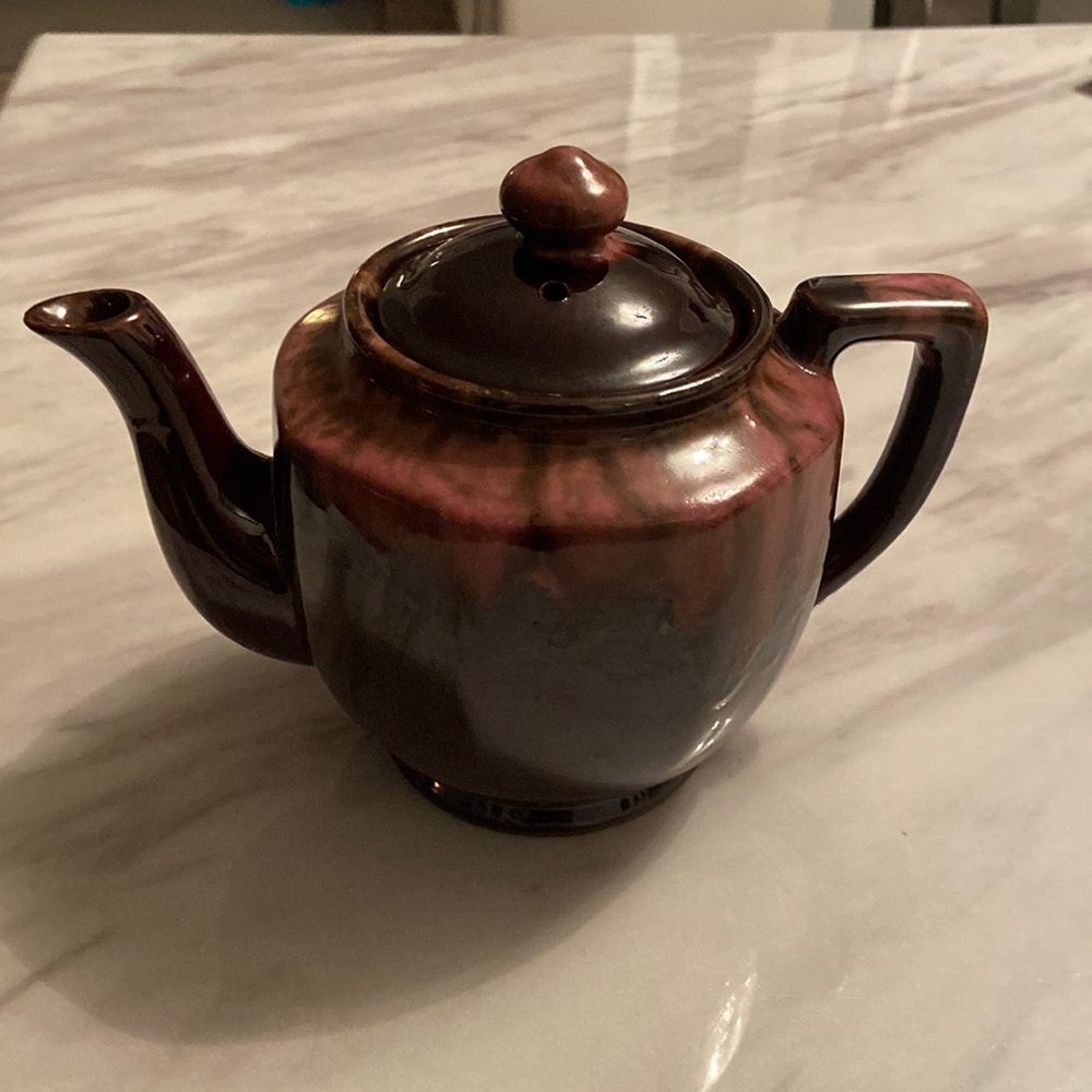 Purple vintage tea pot